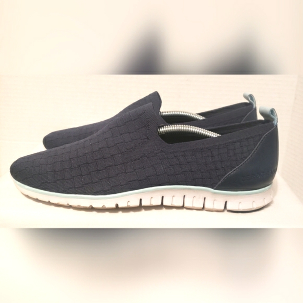 Cole Haan | Zerogrand Distance Slip-On Marine Blue Knit Shoes Size 8.5M - Picture 2 of 11